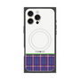 プレミアムパネル with MagSafe［ CASEPLAY Tartan Check - Purple ］