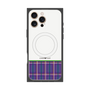 プレミアムパネル with MagSafe［ CASEPLAY Tartan Check - Purple ］