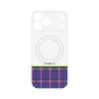 プレミアムパネル with MagSafe［ CASEPLAY Tartan Check - Purple ］