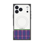 プレミアムパネル with MagSafe［ CASEPLAY Tartan Check - Purple ］