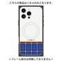 プレミアムパネル with MagSafe［ CASEPLAY Tartan Check - Blue ］