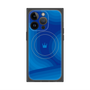 プレミアムパネル with MagSafe［ CASEPLAY Winding Pattern - Blue ］