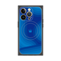 プレミアムパネル with MagSafe［ CASEPLAY Winding Pattern - Blue ］