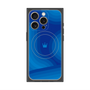 プレミアムパネル with MagSafe［ CASEPLAY Winding Pattern - Blue ］