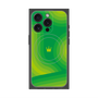 プレミアムパネル with MagSafe［ CASEPLAY Winding Pattern - Green ］
