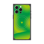 プレミアムパネル with MagSafe［ CASEPLAY Winding Pattern - Green ］
