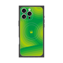 プレミアムパネル with MagSafe［ CASEPLAY Winding Pattern - Green ］