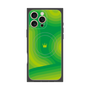 プレミアムパネル with MagSafe［ CASEPLAY Winding Pattern - Green ］