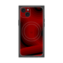プレミアムパネル with MagSafe［ CASEPLAY Winding Pattern - Red ］