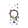 プレミアムパネル with MagSafe［ 笑点 - 三遊亭 小遊三 - 白 ］