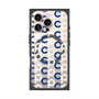 プレミアムパネル with MagSafe［ オリジナル - CASEPLAYイニシャル総柄 - ネイビー ］
