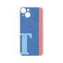 プレミアムパネル with MagSafe［ オリジナル - initial color line - T blue ］