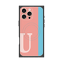 プレミアムパネル with MagSafe［ オリジナル - initial color line - U pink ］