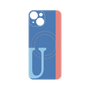 プレミアムパネル with MagSafe［ オリジナル - initial color line - U blue ］