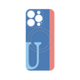プレミアムパネル with MagSafe［ オリジナル - initial color line - U blue ］