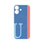 プレミアムパネル with MagSafe［ オリジナル - initial color line - U blue ］