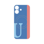 プレミアムパネル with MagSafe［ オリジナル - initial color line - U blue ］
