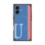 プレミアムパネル with MagSafe［ オリジナル - initial color line - U blue ］