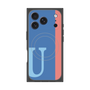 プレミアムパネル with MagSafe［ オリジナル - initial color line - U blue ］