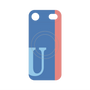 プレミアムパネル with MagSafe［ オリジナル - initial color line - U blue ］