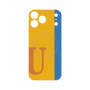 プレミアムパネル with MagSafe［ オリジナル - initial color line - U orange ］