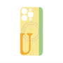 プレミアムパネル with MagSafe［ オリジナル - initial color line - U yellow ］