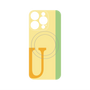 プレミアムパネル with MagSafe［ オリジナル - initial color line - U yellow ］