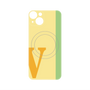 プレミアムパネル with MagSafe［ オリジナル - initial color line - V yellow ］
