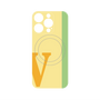プレミアムパネル with MagSafe［ オリジナル - initial color line - V yellow ］