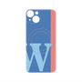 プレミアムパネル with MagSafe［ オリジナル - initial color line - W blue ］