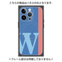 プレミアムパネル with MagSafe［ オリジナル - initial color line - W blue ］