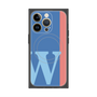 プレミアムパネル with MagSafe［ オリジナル - initial color line - W blue ］