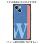 プレミアムパネル with MagSafe［ オリジナル - initial color line - W blue ］