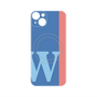 プレミアムパネル with MagSafe［ オリジナル - initial color line - W blue ］