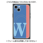 プレミアムパネル with MagSafe［ オリジナル - initial color line - W blue ］
