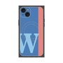 プレミアムパネル with MagSafe［ オリジナル - initial color line - W blue ］