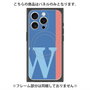 プレミアムパネル with MagSafe［ オリジナル - initial color line - W blue ］