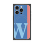 プレミアムパネル with MagSafe［ オリジナル - initial color line - W blue ］