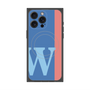 プレミアムパネル with MagSafe［ オリジナル - initial color line - W blue ］