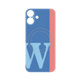 プレミアムパネル with MagSafe［ オリジナル - initial color line - W blue ］