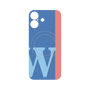プレミアムパネル with MagSafe［ オリジナル - initial color line - W blue ］