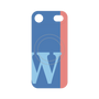 プレミアムパネル with MagSafe［ オリジナル - initial color line - W blue ］