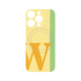 プレミアムパネル with MagSafe［ オリジナル - initial color line - W yellow ］
