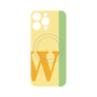 プレミアムパネル with MagSafe［ オリジナル - initial color line - W yellow ］