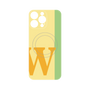プレミアムパネル with MagSafe［ オリジナル - initial color line - W yellow ］
