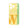 プレミアムパネル with MagSafe［ オリジナル - initial color line - W yellow ］