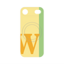 プレミアムパネル with MagSafe［ オリジナル - initial color line - W yellow ］