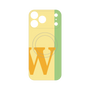 プレミアムパネル with MagSafe［ オリジナル - initial color line - W yellow ］