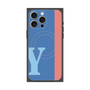 プレミアムパネル with MagSafe［ オリジナル - initial color line - Y blue ］
