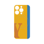 プレミアムパネル with MagSafe［ オリジナル - initial color line - Y orange ］